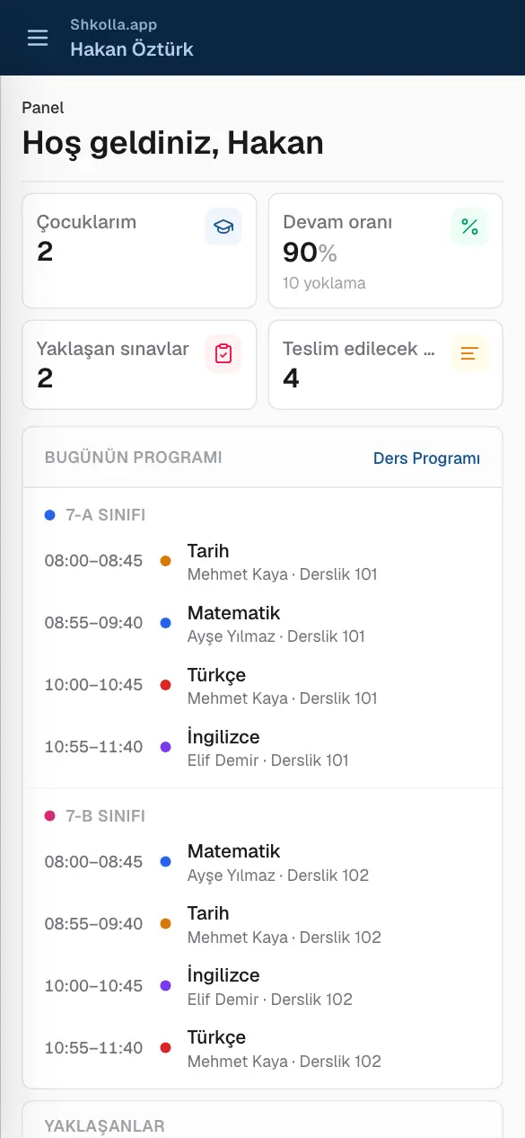 Telefonda Shkolla.app.