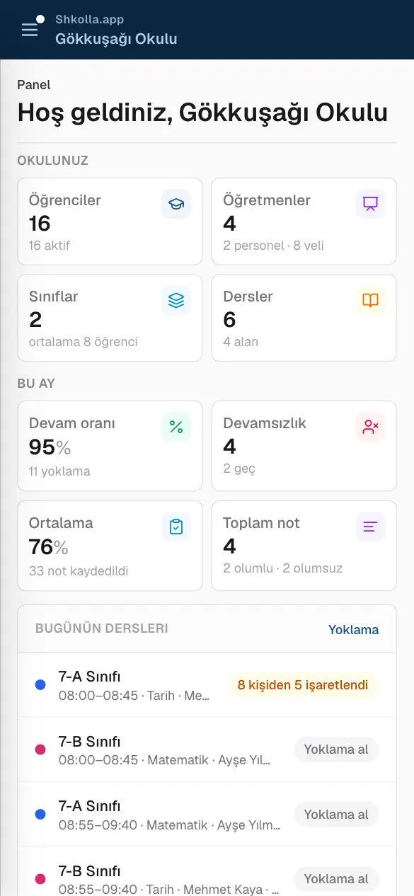 Telefonda Shkolla.app.