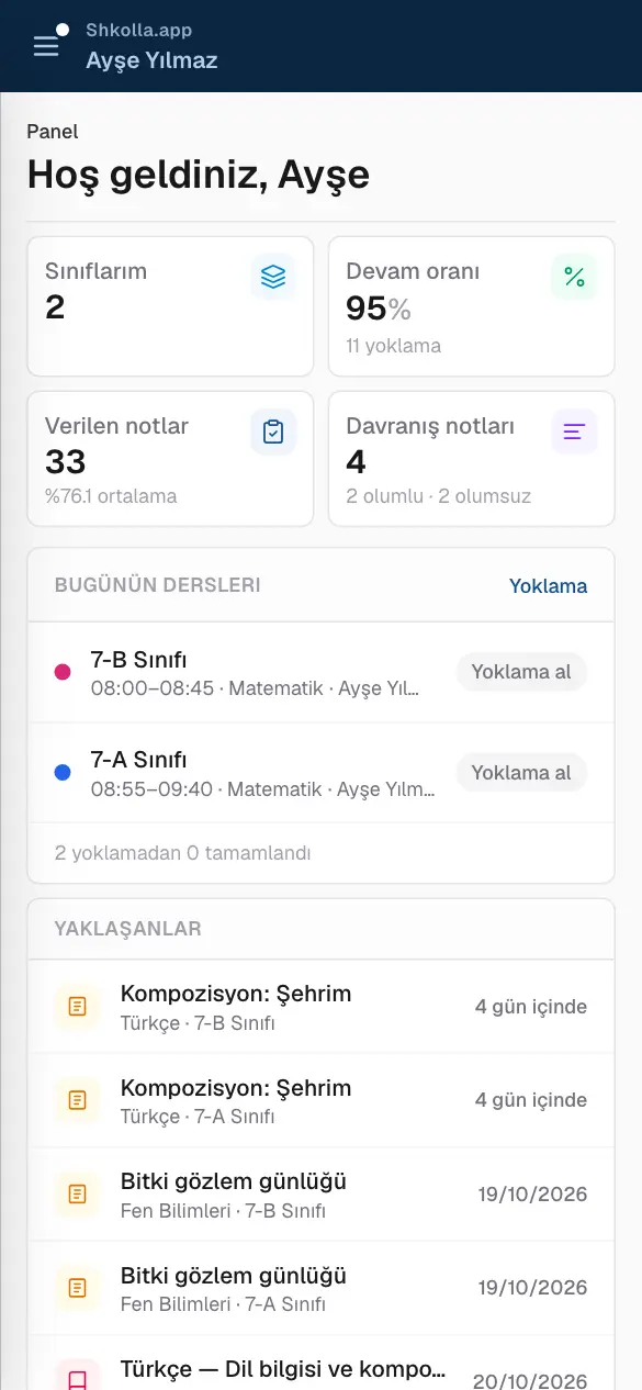 Telefonda Shkolla.app.